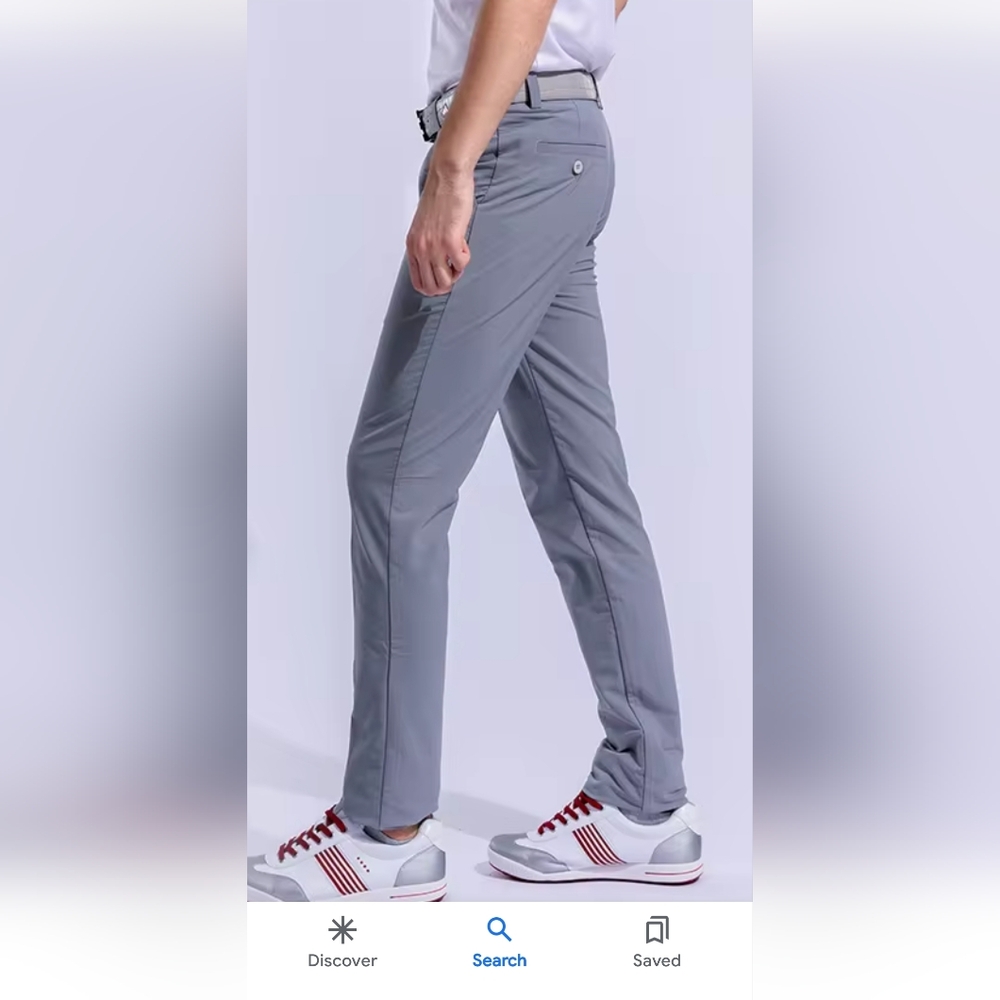 NWT Gray Flat Front Golf Pants Size 36 W 33 L - Picture 2 of 7